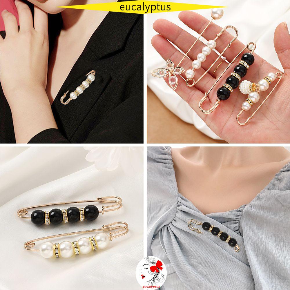 Eupus Sang Trọng|Huy Hiệu Cài Áo Đính Ngọc Trai Thời Trang