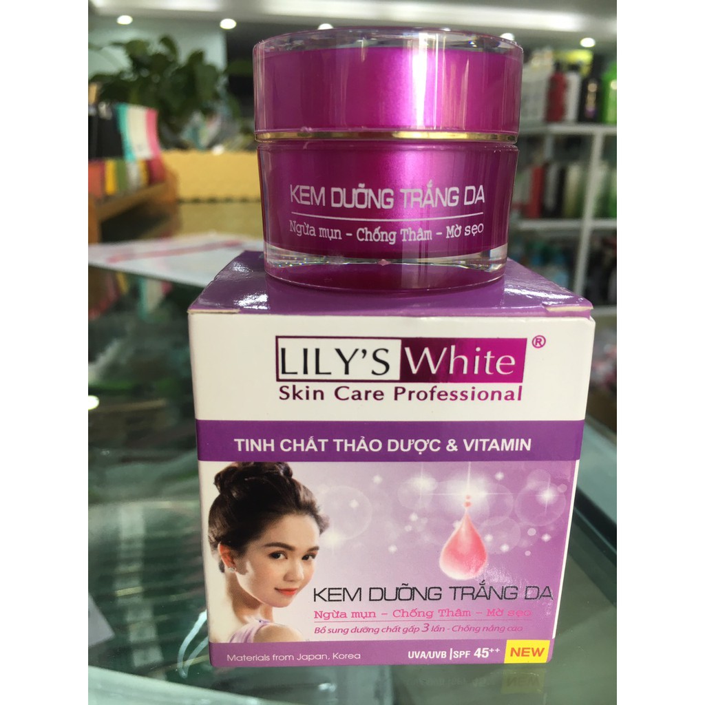 Kem dưỡng trắng da thảo dược vitamin - Lily's White CHÍNH HÃNG