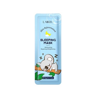 Bộ 1 mặt nạ ngủ laikou phục hồi và làm sáng da 3ml