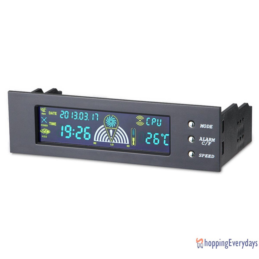 Bảng Điều Khiển Quạt Tản Nhiệt CPU Máy Tính Màn Hình LCD 3 Tốc Độ 5.25 " | BigBuy360 - bigbuy360.vn