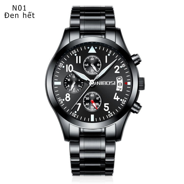 ĐỒNG HỒ NAM NIBOSI 2303 FULLBOX DÂY THÉP CAO CẤP - CHẠY FULL 6 KIM | BigBuy360 - bigbuy360.vn