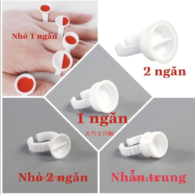 Nhẫn đựng mực đủ loại 1 túi /100 cái