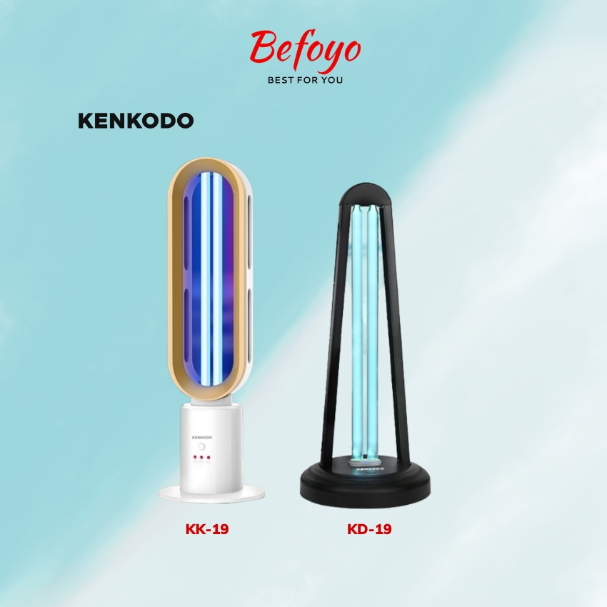 Đèn diệt khuẩn UV-C KENKODO KD-19 - KK-19 khử trùng 99,9%, làm sạch không khí bảo vệ sức khoẻ gia đình