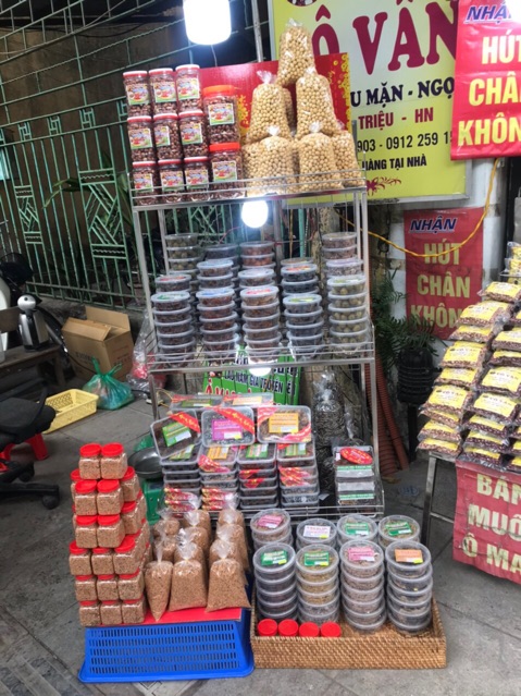 Combo 04 Lọ muối ô mai Bà Thu chính hiệu, chấm hoa quả siêu ngon, đặc sản Hà Nội (loại 150 gam)