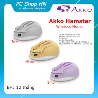 Chuột Akko Hamster Wireless - Taro