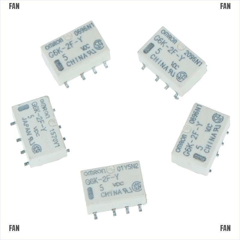 Bộ Rơ Le 5 Le Dc 5v Smd G6K-2F-Y 8pin Chất Lượng Cao