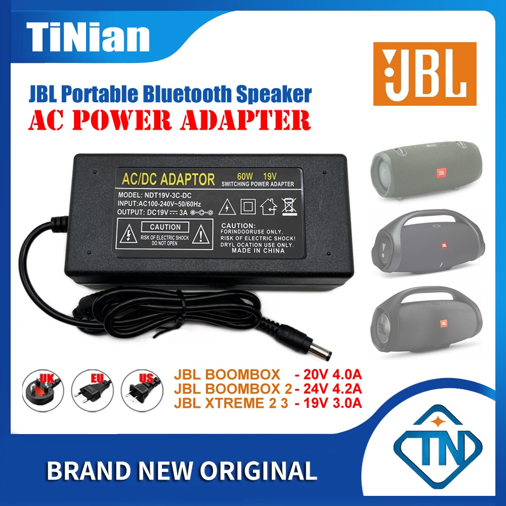Bộ sạc bộ chuyển đổi AC / DC 19V 3A 20V 4A 24V 4.2A cho JBL Boombox 2 Xtreme 2 3 Bộ nguồn cho loa Bluetooth di động
