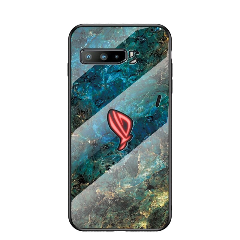Ốp Lưng Tích Hợp Kính Cường Lực Họa Tiết Cẩm Thạch Cho Asus Rog Phone 3 5g