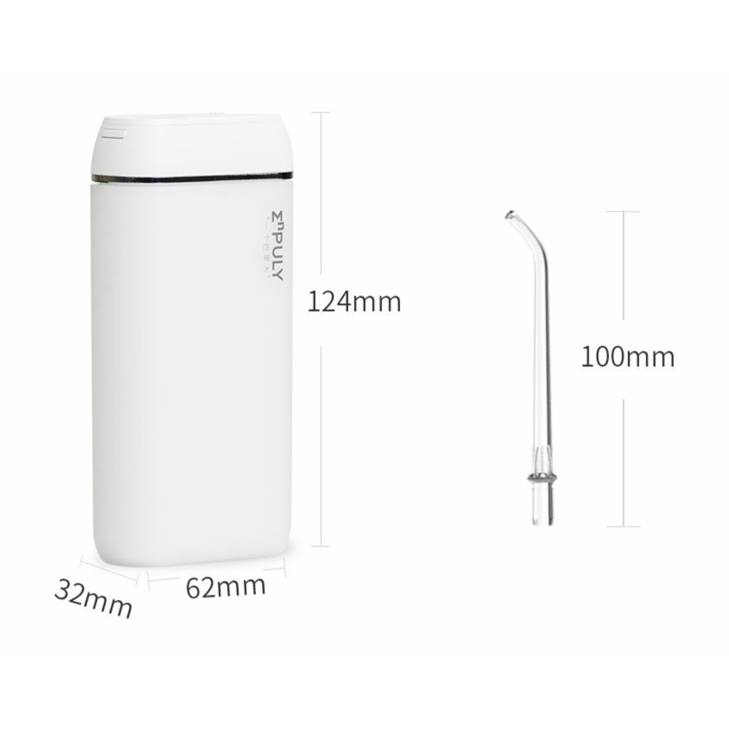 Máy tăm nước Enpuly M6 Plus siêu nhỏ gọn, tặng kèm 2 đầu phun