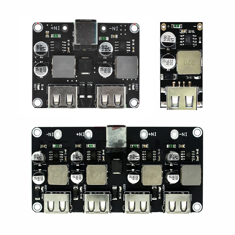 Mô Đun Hạ Áp LI QC3.0 QC2.0 USB DC-DC 6-32V 9V 12V Chuyên Dụng