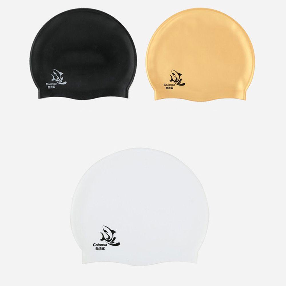 Mũ Bơi Trùm Đầu Bằng Silicone Lụa Lạnh Siêu Mỏng Co Giãn Bảo Vệ Tai