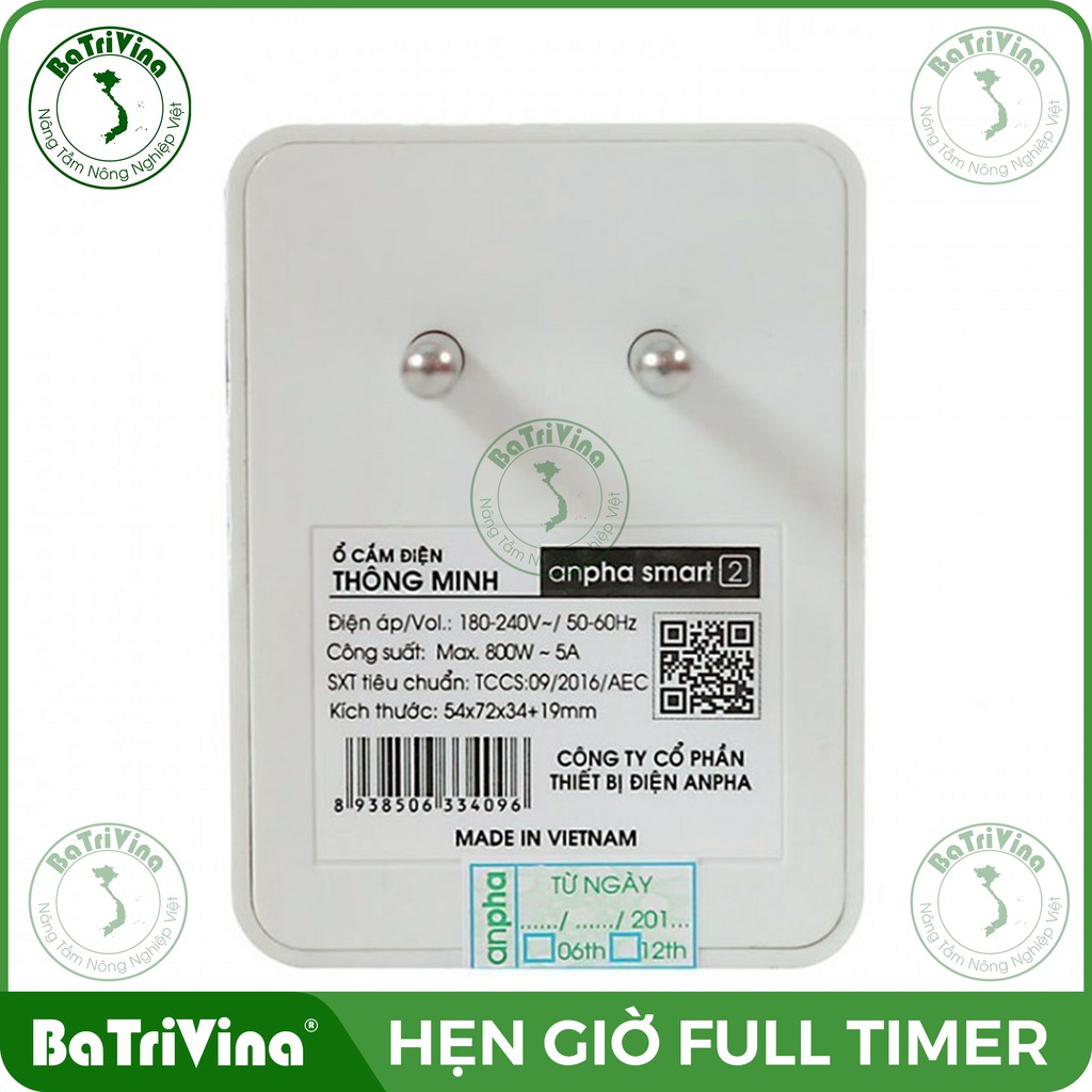 Hẹn giờ điện tử Full timer BATRIVINA