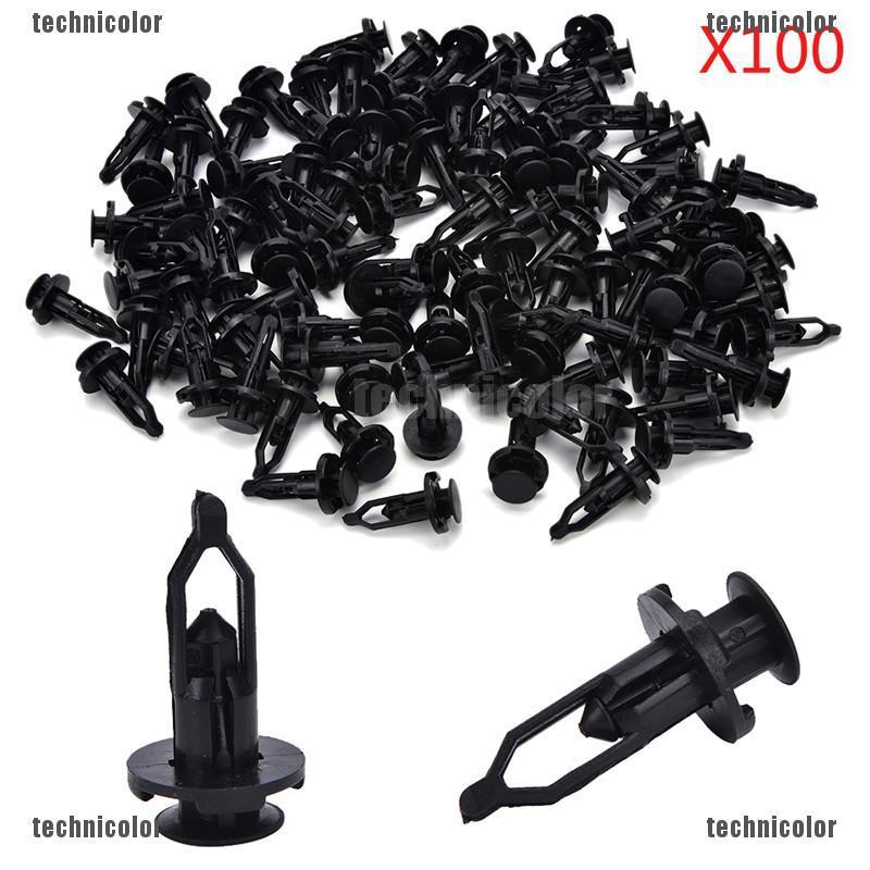 FENDER Set 100 Đinh Tán Nhựa 9mm Chuyên Dụng Cho Xe Hơi Toyota
