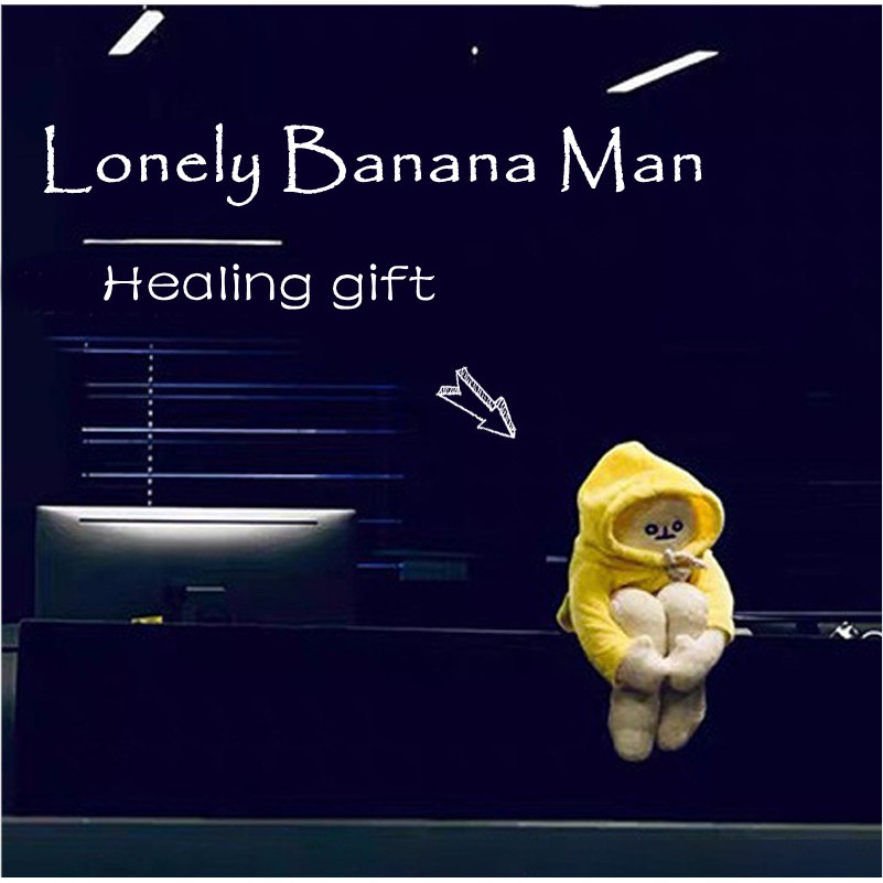 Tiktok COD cute toy bông bông bông Thú Nhồi Bông Dễ Thương 40cm Thích hợp làm quà tặng sinh nhật New Popular Banana Man Plush Toys Cute Appease Dolls Stuffed Toys Birthday Gifts for Girls Children