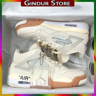 Giày Sneaker Jordan 4 Off White Full Box Full Phụ Kiện Freeship