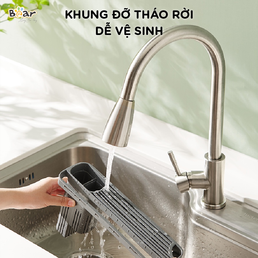 [Bear Chính Hãng]Máy sấy tiệt trùng dao thớt đũa Bear XDQ-B01Q1 xanh ngọc bích công suất 80W, khử khuẩn tia UV 99,99%.