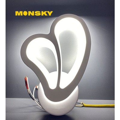 Đèn trang trí gắn tường MONSKY hình cánh bướm 3 chế độ ánh sáng hiện đại