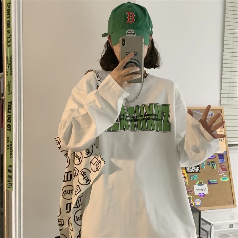 Áo thun tay dài form rộng NEKO.SG, Áo thun Streetwear Ulzzang SWT21