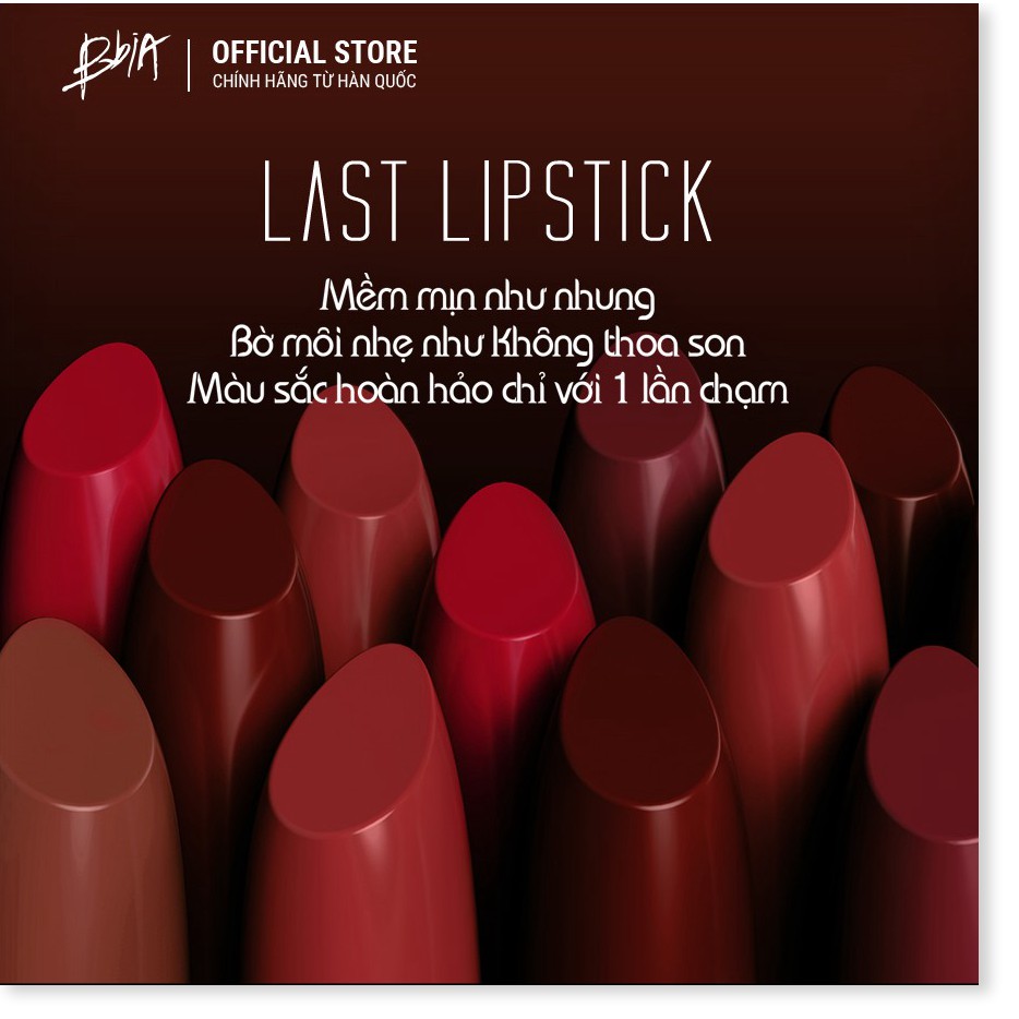 [Mã giảm giá] Son lì Bbia Last Lipstick Version 2 3.5g