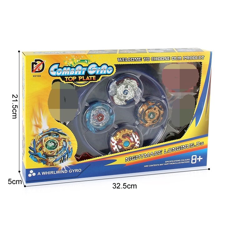 Bộ đồ chơi con quay Beyblade kèm bệ phóng bằng kim loại