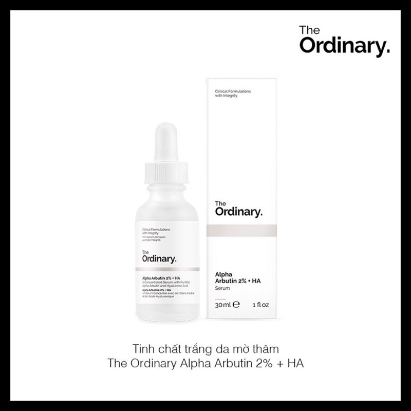 Tinh chất trắng da, mờ thâm THE ORDINARY ALPHA ARBUTIN 2% + HA