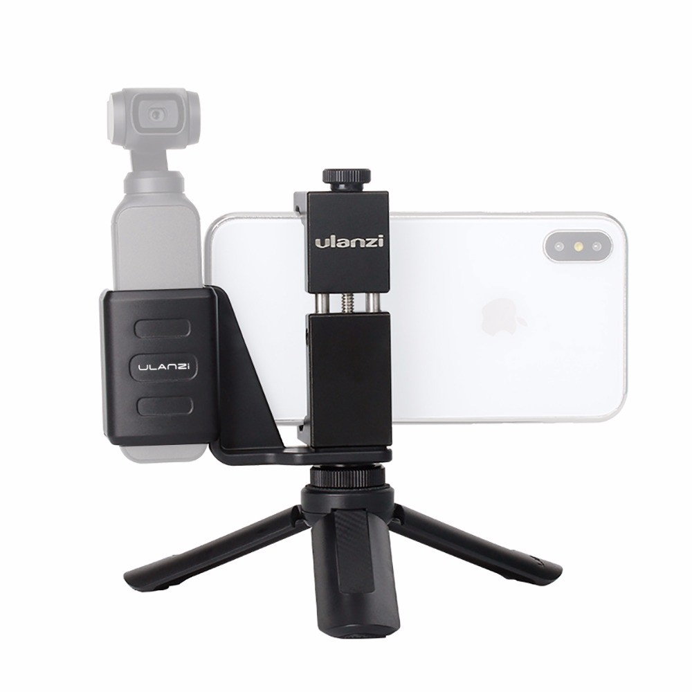 Ulanzi Mini Tripod cho điện thoại, điện thoại thông minh video Tripod Đứng Xử lý Grip cho DJI Osmo Pocket Gimbal GoPro