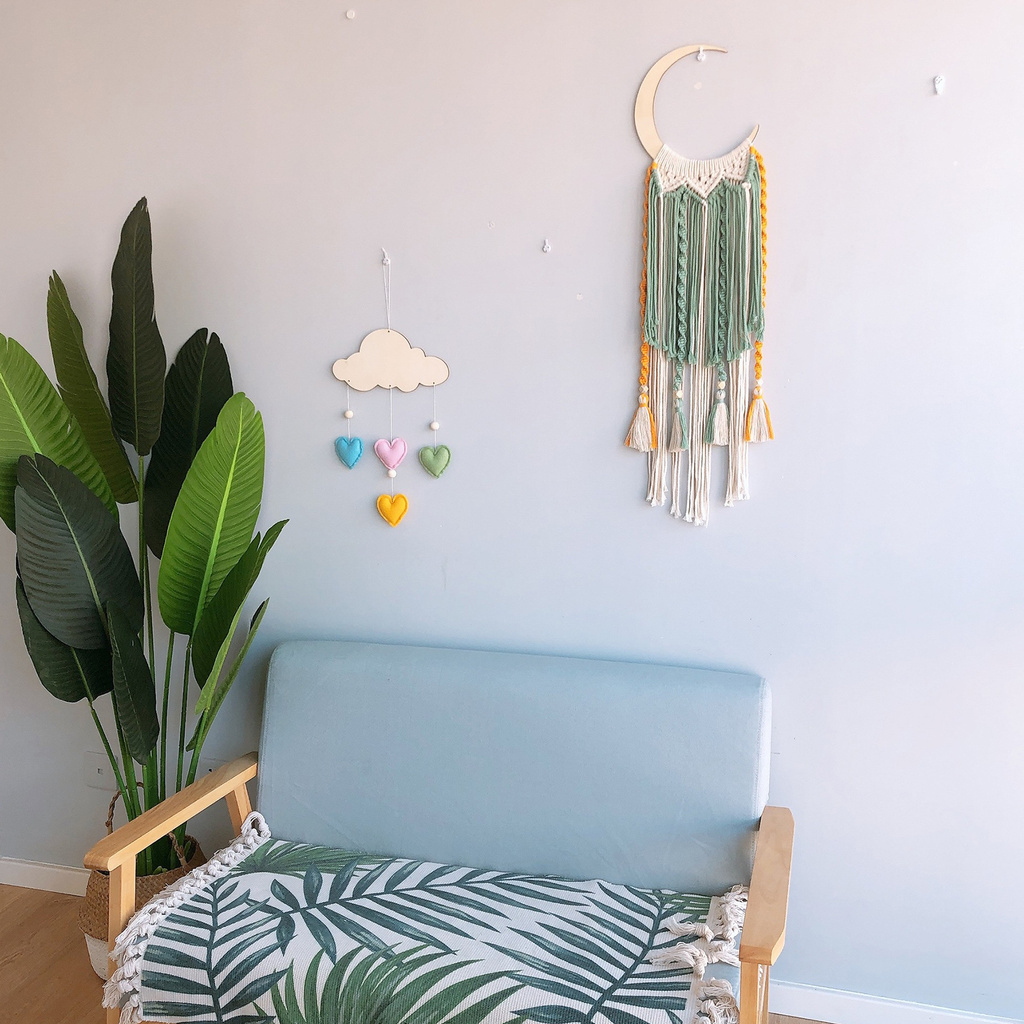 Bùa Đuổi Bắt Giấc Mơ Dream Catcher Màu Trắng Thân Thiện Với Môi Trường Dùng Để Trang Trí Phòng Ngủ