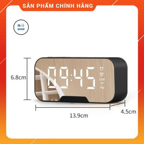 Loa Bluetooth Di Động với Mặt Gương Tích giao kèo Hồ Báo Thức, có Khe Cắm Thẻ Nhớ 33 4