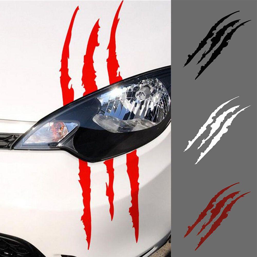 Miếng Dán Trang Trí Đèn Pha Xe Hơi Chống Trầy Xước Hình Móng Vuốt Sáng Tạo