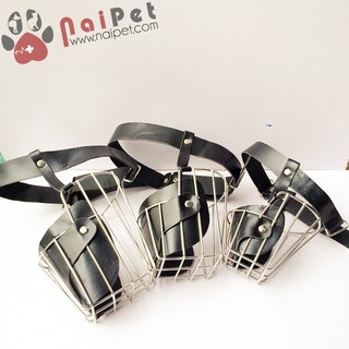 Rọ Mõm Chó Inox Đai Da RM004