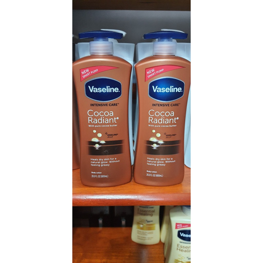 SỮA DƯỠNG ẨM VASELINE🌈🌈 🍂Vaseline  Intensive Care Cocoa Radiant🍂 ▶️Màu nâu _ Mẫu mới◀️