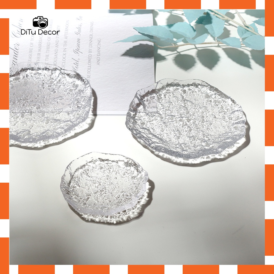 Đĩa thủy tinh chụp ảnh, tấm kính trang trí chụp hình - Ditu Decor