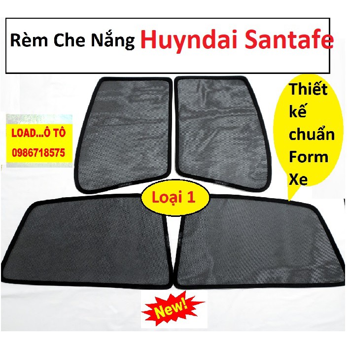 Rèm Che Nắng Nam Châm Huyndai Santafe 2018-2021 cao Cấp