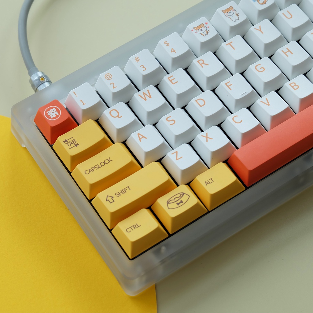 PBT keycap Cherry có thể cấu hình 134 phím Nhuộm thăng hoa Bố cục ANSI cho bàn phím cơ Cherry MX Switch