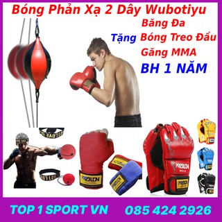 Bóng đấm phản xạ boxing 2 đầu dây thế hệ 4.0, bảo hành 12 tháng, thiết bị bóng phản xạ chuyên nghiệp, bền bỉ 2021