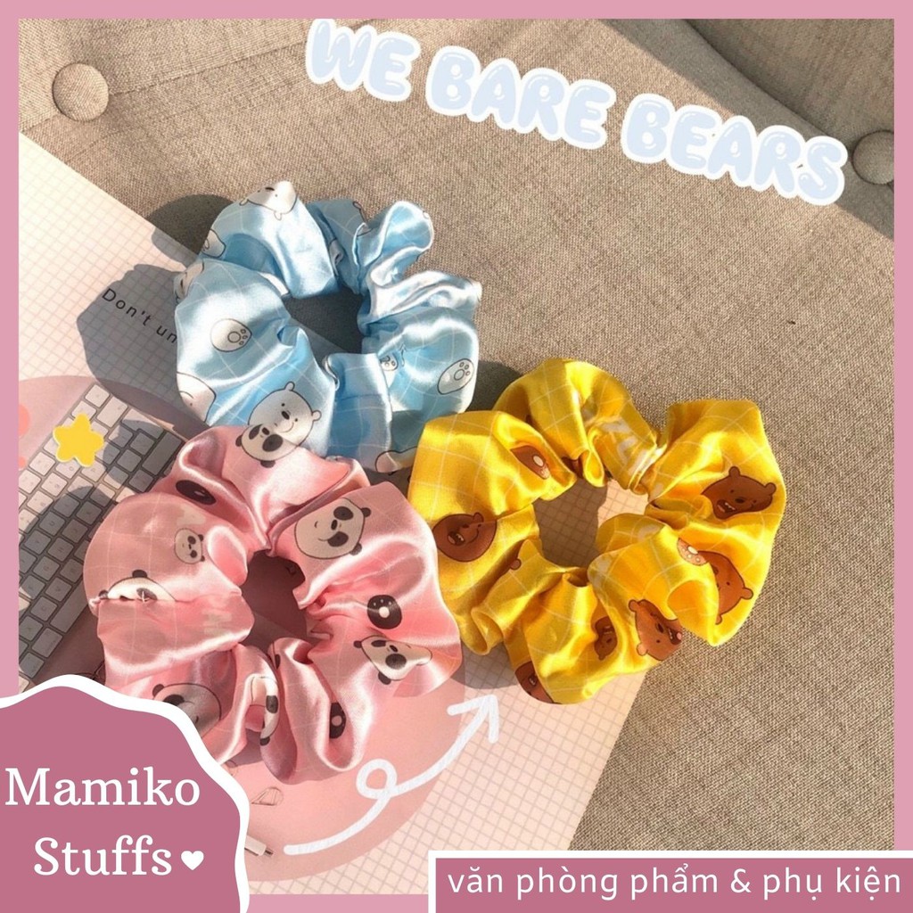 DÂY BUỘC TÓC, DÂY CỘT TÓC SCRUNCHIES WE BARE BEAR