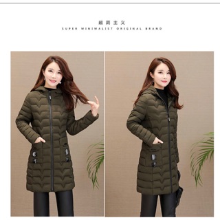 Áo phao nữ dáng dài