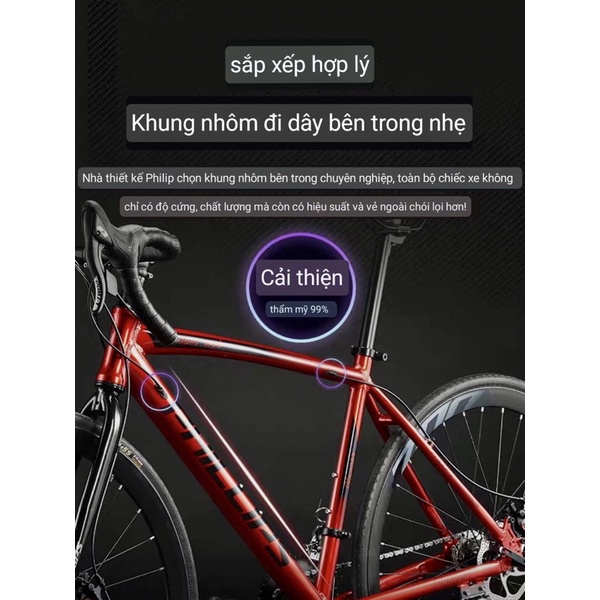 Xe đạp philip Khung nhôm , xe đạp nam nữ siêu nhẹ. Phi nước đại chỉ 1 giây