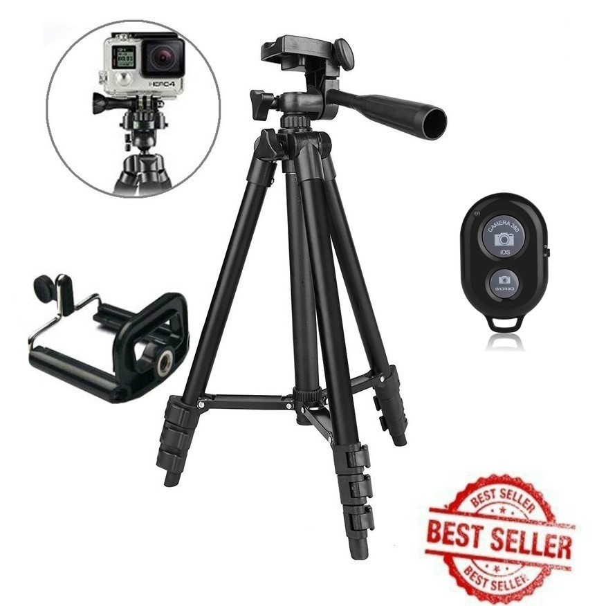 Giá đỡ điện thoại Tripod 3110 3120 loại 3 chân kẹp điện thoại livestreams quay video đa năng