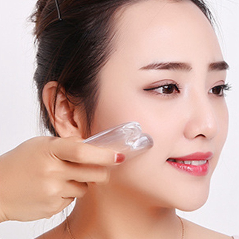 [Hàng mới về] Dụng cụ miếng cạo pha lê 3D massage nâng cơ chăm sóc mặt