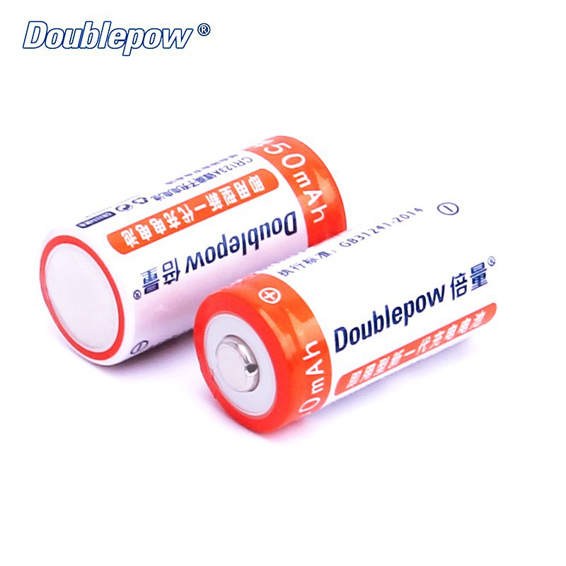 [RẺ VÔ ĐỊCH] Bộ 2 Pin sạc CR123A Doublepow 450mAh