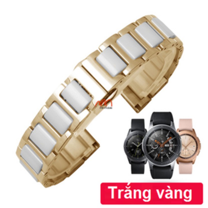 Dây đeo ceramic viền thép Samsung Galaxy Watch 46mm