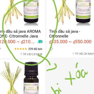 Tinh dầu sả java Aromazone-Pháp