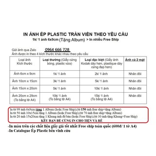 In ảnh 6x9 ép plastic tràn viền