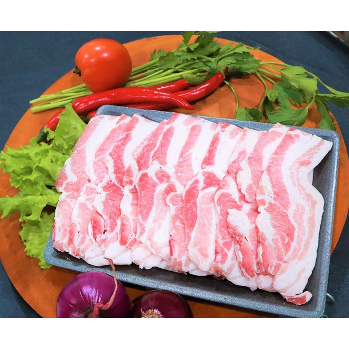 Ba chỉ heo cắt lát nướng bếp điện, chiên giòn khay 500gr  3M FOOD GS