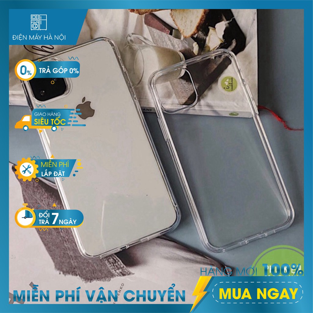 ỐP SILICON siêu mỏng⚡️Iphone 11/Pro/Max ⚡️ XS max XR X 8plus7plus 8 7 6plus 6s6 ỐP SILICON TRONG SUỐT SIÊU TRONG DẺO
