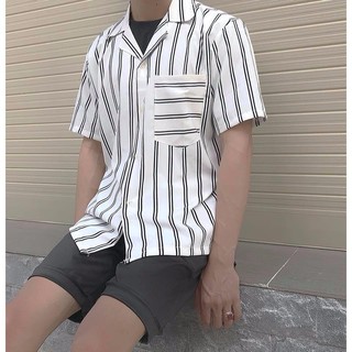 ÁO SƠ MI SỌC CỘC TAY ( Cam kết hàng l1 + kèm ảnh thật 100% và feedback KH )