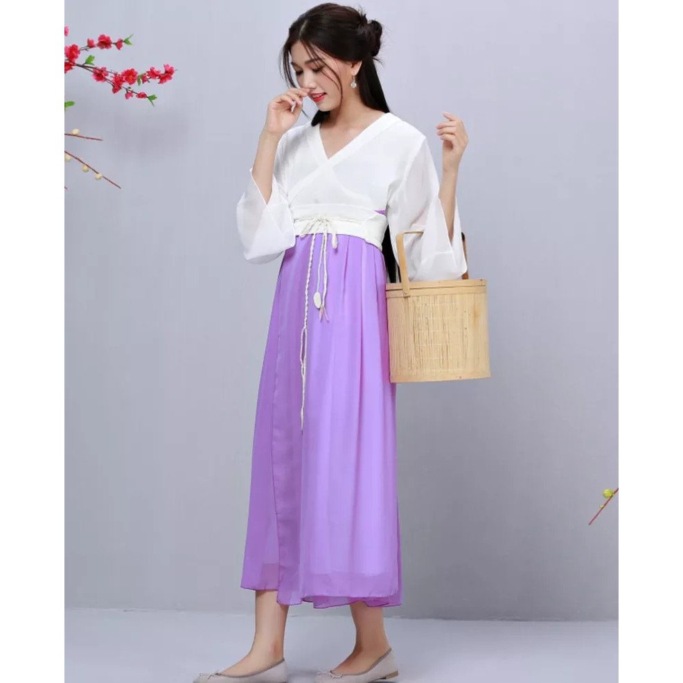 [HÀNG SẴN] Set Hán phục Hanfu cách tân ngắn/dài xinh xắn | BigBuy360 - bigbuy360.vn