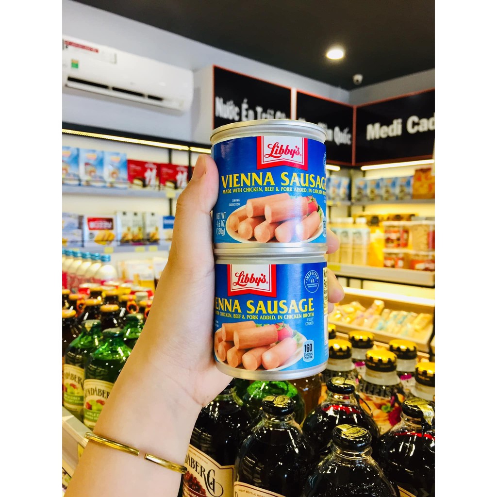 [NHẬP MỸ] XÚC XÍCH LIBBY VIENNA SAUSAGE ĐÓNG HỘP LOẠI NGON 130GR