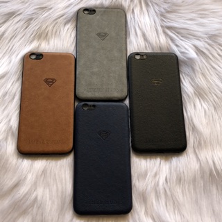 Iphone 6 Plus/ 6S Plus Ốp lưng da màu in hiệu sang trọng